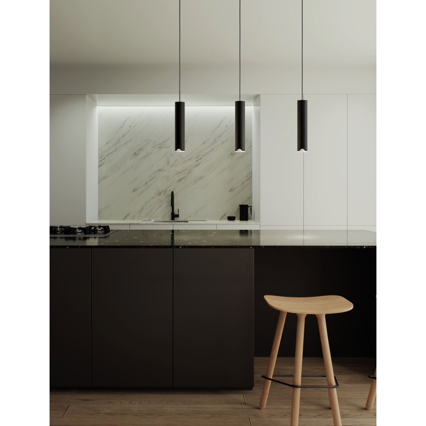 Eglo - LED RGBW Ljusreglerad ljuskrona på textilsladd 3xLED/3,7W/230V 2700-6500K svart