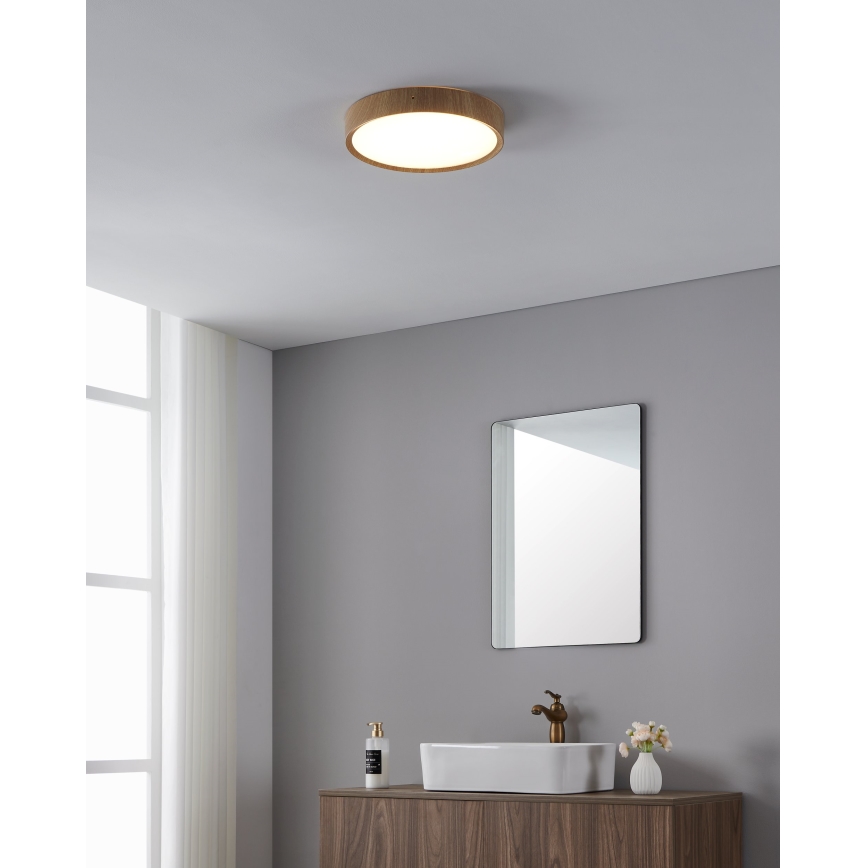 Eglo - LED taklampa för badrum LED/14,6W/230V IP44 beige
