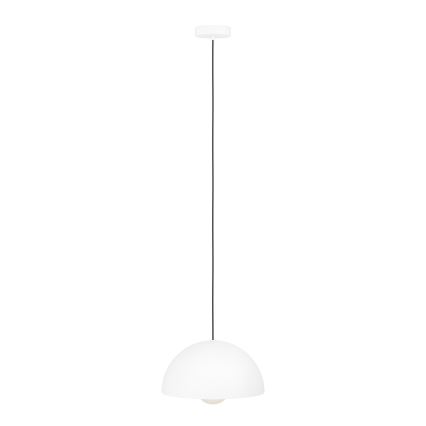 Eglo - Ljuskrona med textilsladd 1xE27/40W/230V diameter 30 cm vit