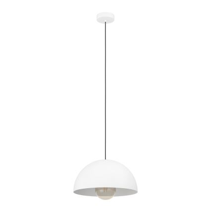 Eglo - Ljuskrona med textilsladd 1xE27/40W/230V diameter 38 cm vit
