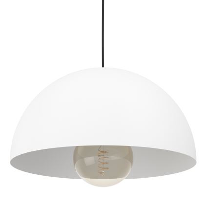 Eglo - Ljuskrona med textilsladd 1xE27/40W/230V diameter 38 cm vit