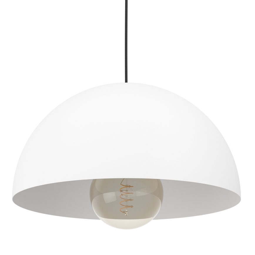 Eglo - Ljuskrona med textilsladd 1xE27/40W/230V diameter 38 cm vit