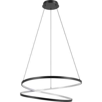 Eglo - LED ljuskrona med textilsladd LED/42W/230V 3000K svart