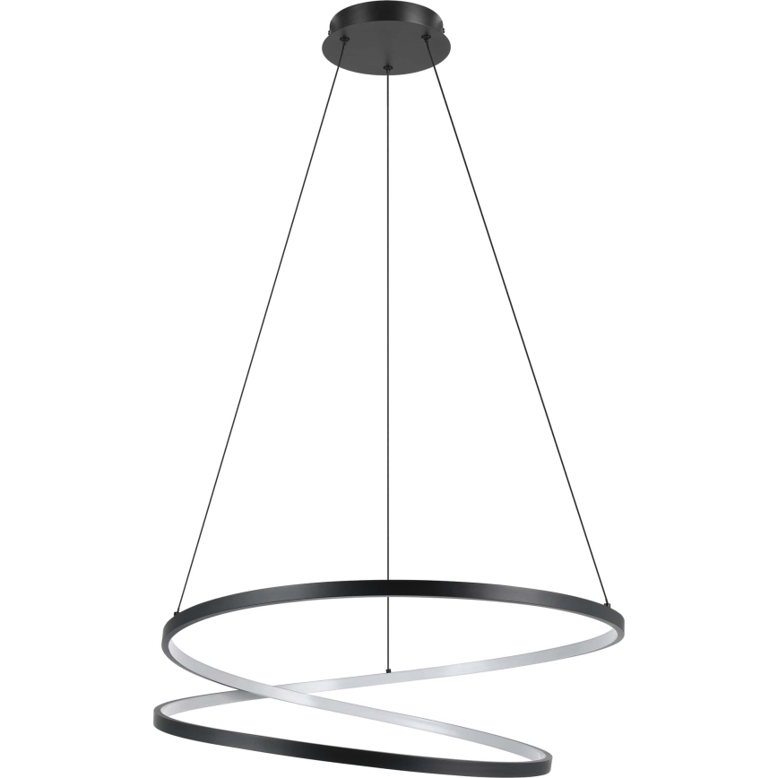 Eglo - LED ljuskrona med textilsladd LED/42W/230V 3000K svart