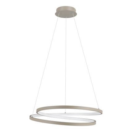 Eglo - LED ljuskrona med textilsladd LED/36W/230V 3000K beige