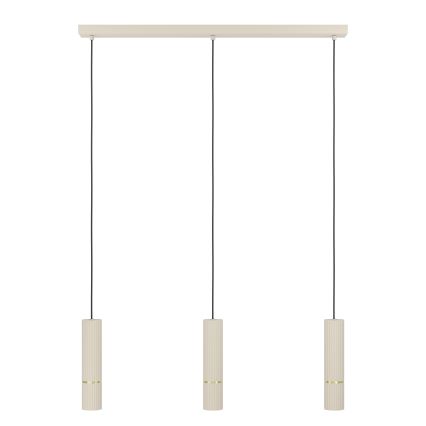 Eglo - LED ljuskrona med textilsladd 3xGU10/5W/230V 3000K beige