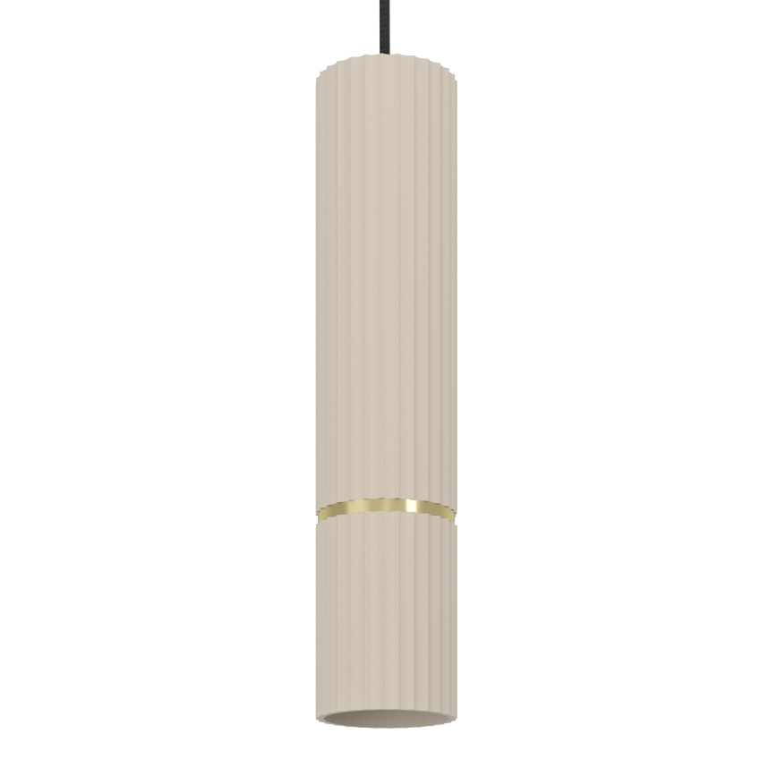 Eglo - LED ljuskrona med textilsladd 3xGU10/5W/230V 3000K beige