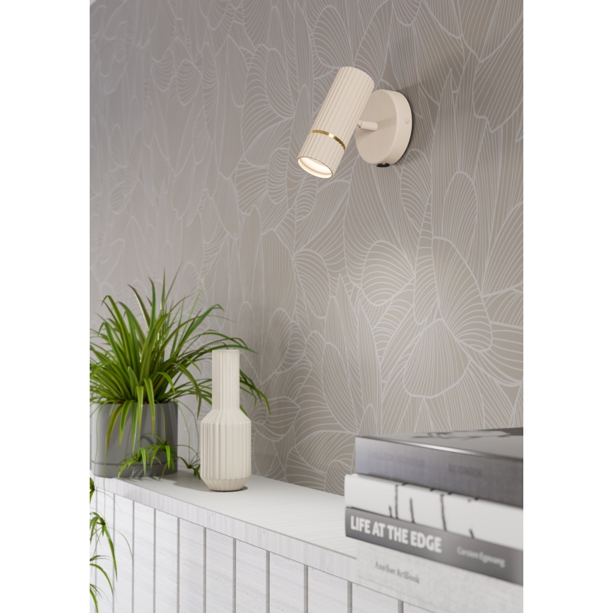 Eglo - LED väggbelysning 1xGU10/5W/230V 3000K beige