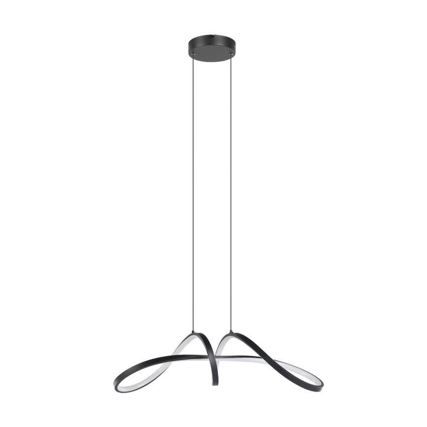 Eglo - LED RGBW Ljusreglerad ljuskrona på textilsladd LED/22W/230V 2700-6500K svart