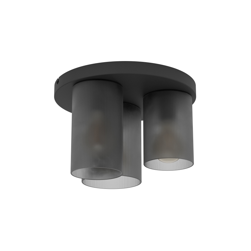 Eglo - Taklampa 3xE27/40W/230V grå