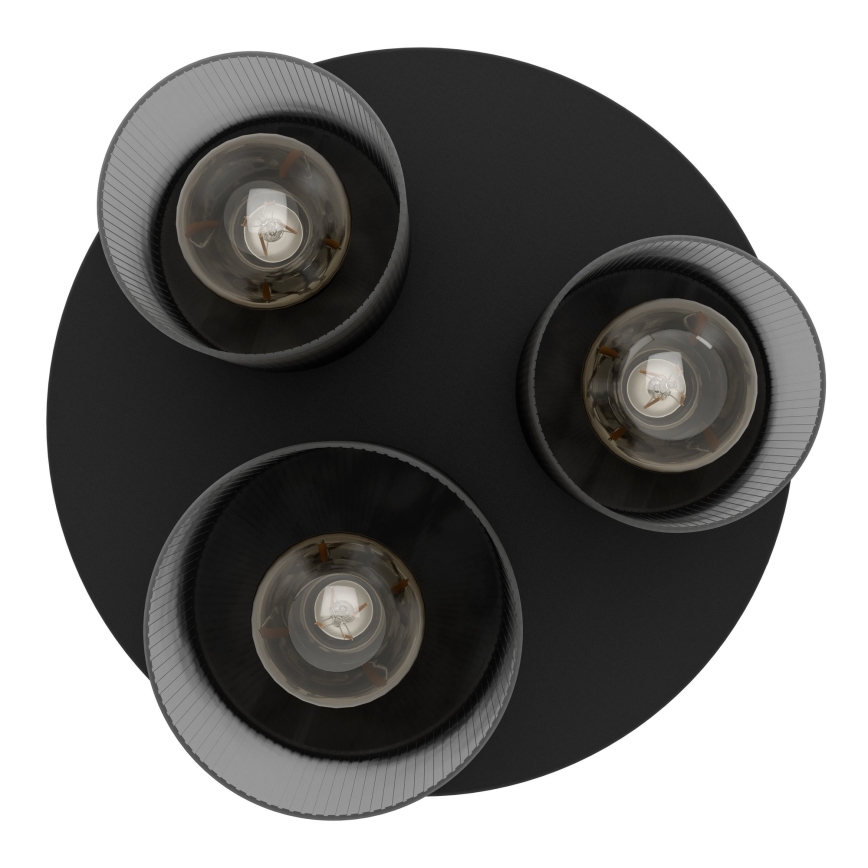 Eglo - Taklampa 3xE27/40W/230V grå