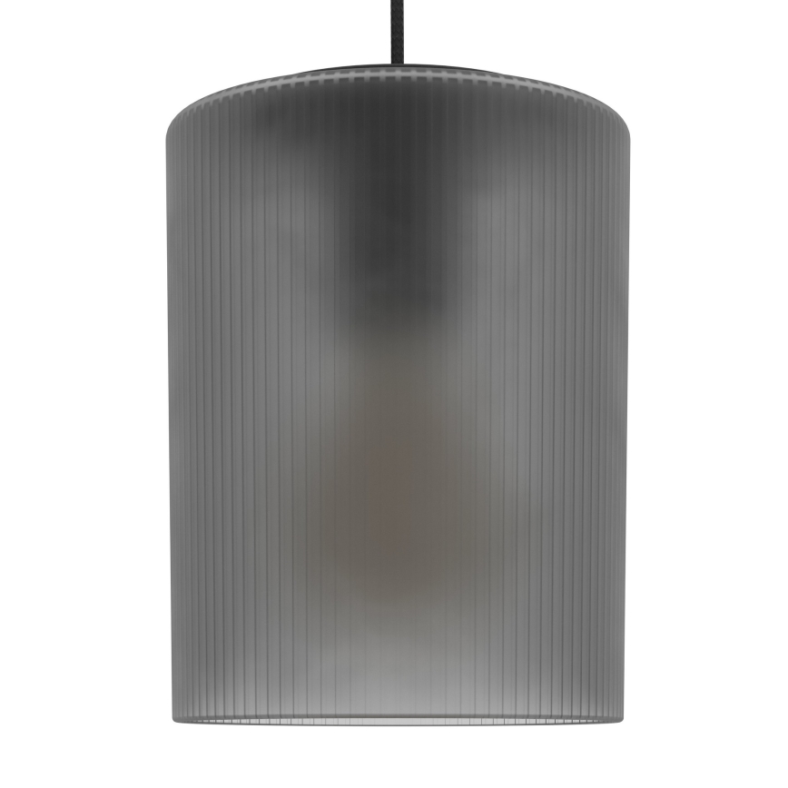 Eglo - Ljuskrona med textilsladd 1xE27/40W/230V grå