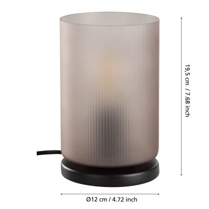 Eglo - Bordslampa 1xE27/40W/230V grå