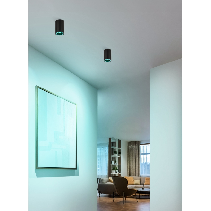 Eglo - LED RGBW Dimbar spotlight LED/4,9W/230V 2700-6500K svart