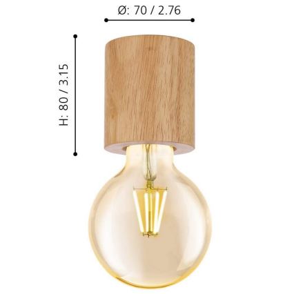 Eglo -Takarmatur 1xE27/28W/230V