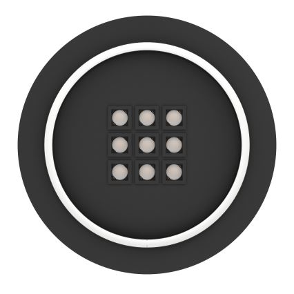 Eglo - LED Dimbar taklampa LED/21,4W/230V 2700-6500K svart + fjärrkontroll