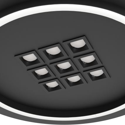 Eglo - LED Dimbar taklampa LED/21,4W/230V 2700-6500K svart + fjärrkontroll
