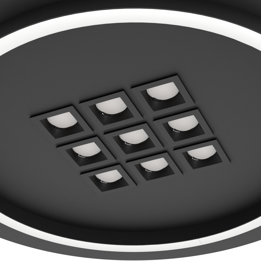 Eglo - LED Dimbar taklampa LED/21,4W/230V 2700-6500K svart + fjärrkontroll