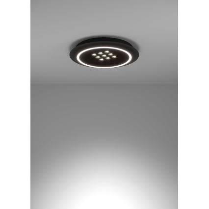 Eglo - LED Dimbar taklampa LED/21,4W/230V 2700-6500K svart + fjärrkontroll