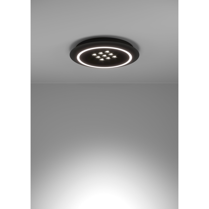Eglo - LED Dimbar taklampa LED/21,4W/230V 2700-6500K svart + fjärrkontroll