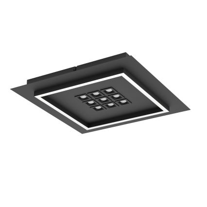 Eglo - LED Dimbar taklampa LED/21,4W/230V 2700-6500K svart + fjärrkontroll