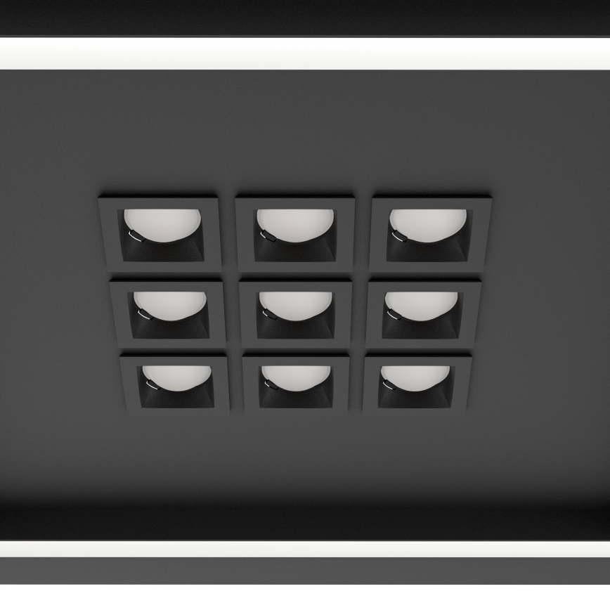 Eglo - LED Dimbar taklampa LED/21,4W/230V 2700-6500K svart + fjärrkontroll