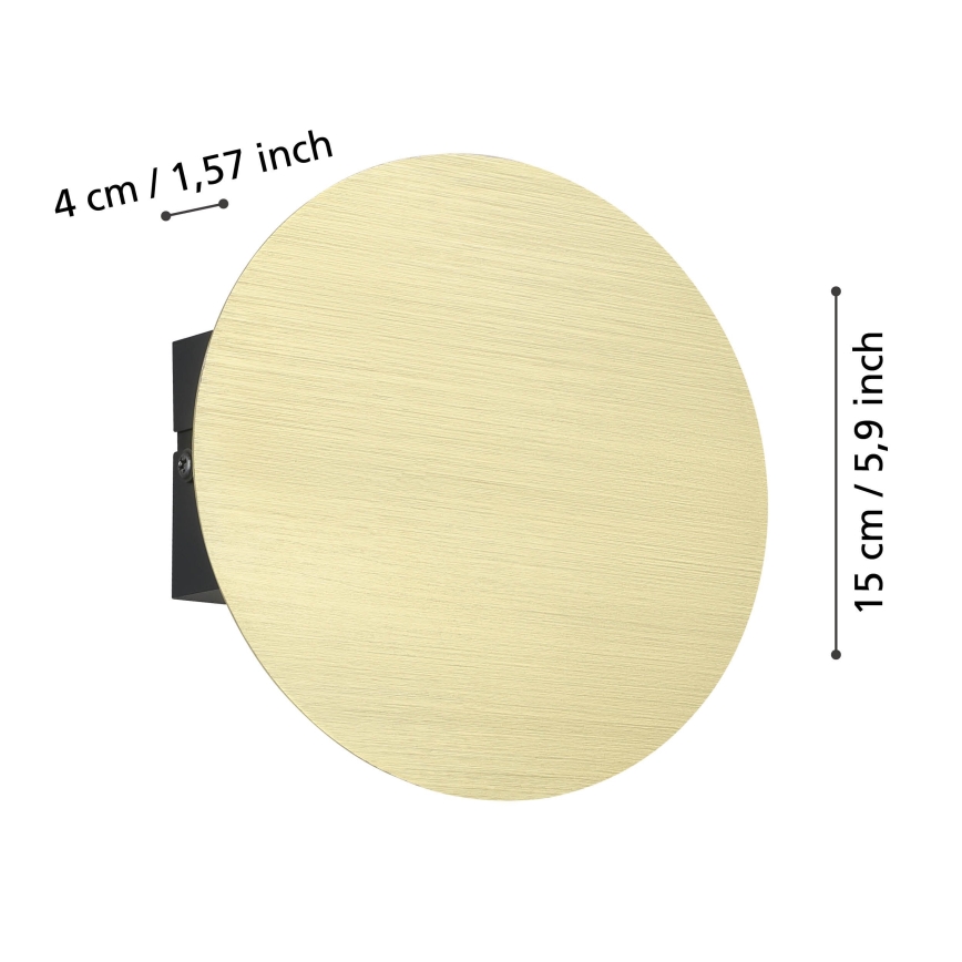 Eglo - LED väggbelysning LED/4W/230V 3000K guld
