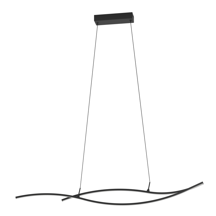 Eglo - LED ljuskrona med textilsladd LED/20W/230V 4000K svart