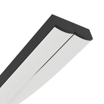 Eglo - LED ljuskrona med textilsladd LED/20W/230V 4000K svart
