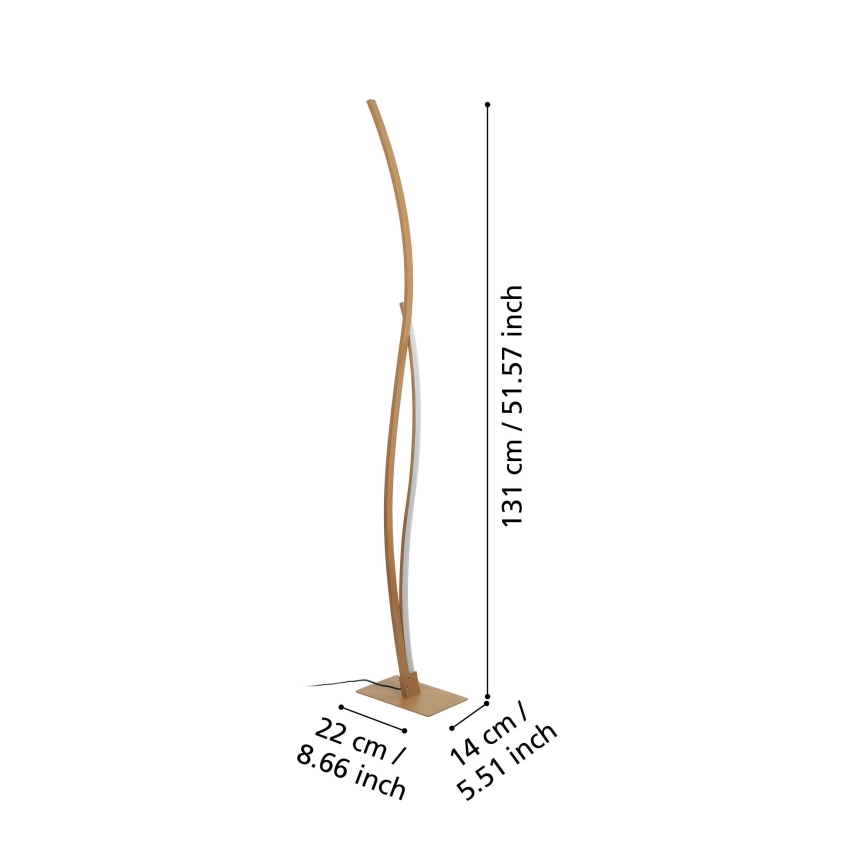 Eglo - LED golvlampa LED/20W/230V 4000K beige