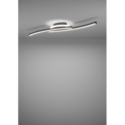 Eglo - LED taklampa LED/12W/230V 4000K svart