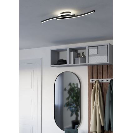 Eglo - LED taklampa LED/12W/230V 4000K svart