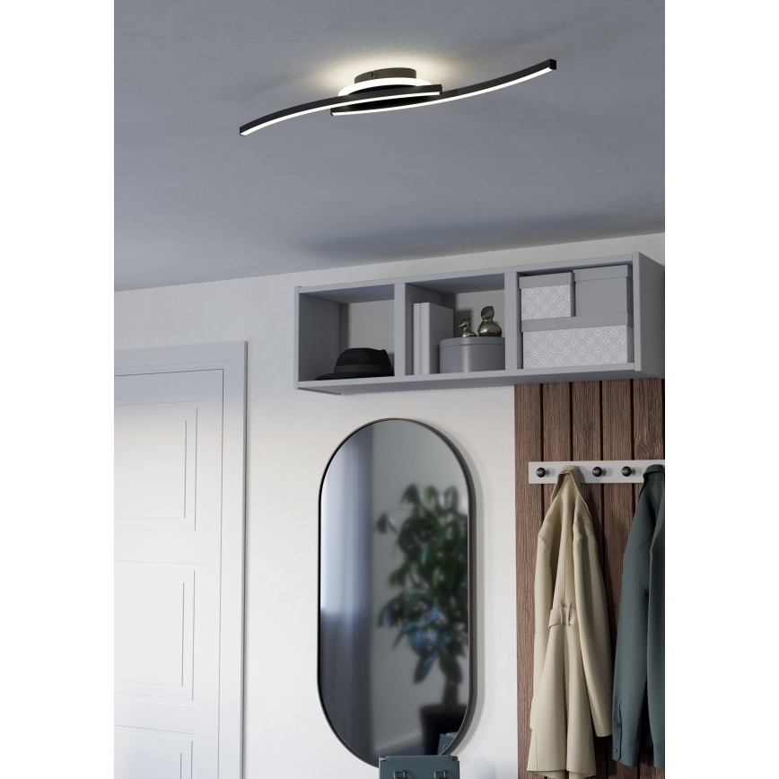 Eglo - LED taklampa LED/12W/230V 4000K svart