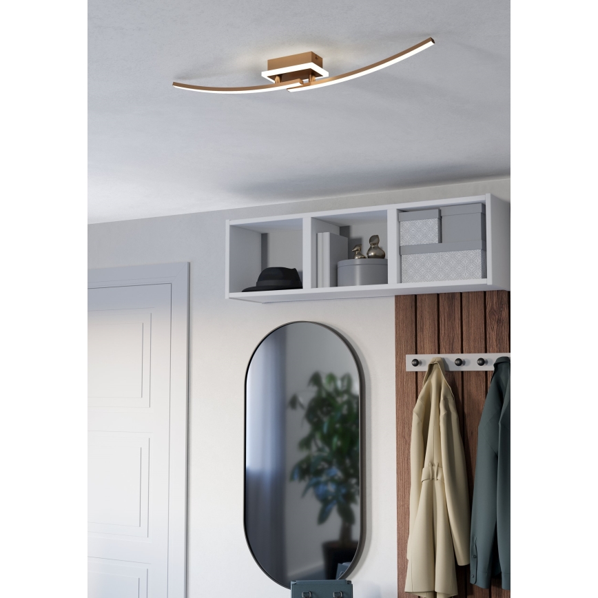 Eglo - LED taklampa LED/12W/230V 4000K koppar