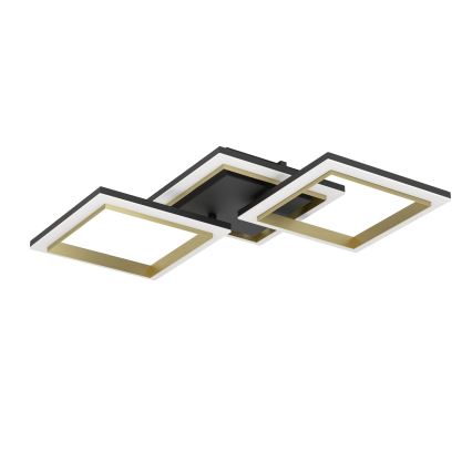 Eglo - LED Dimbar taklampa LED/20W/230V 4000K svart/guld