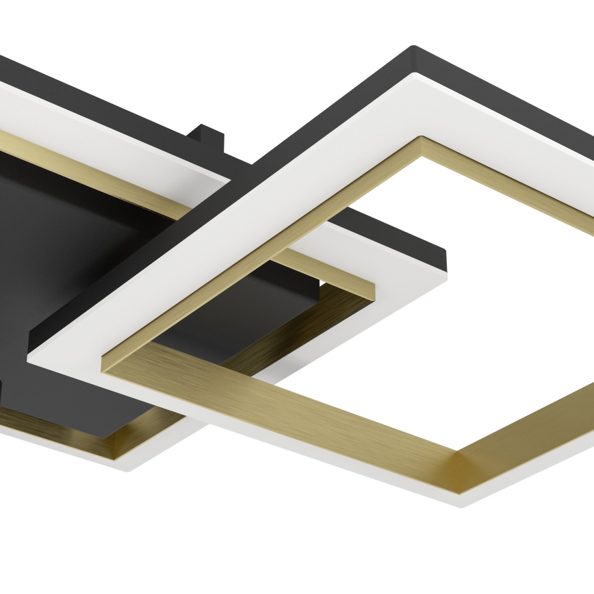 Eglo - LED Dimbar taklampa LED/20W/230V 4000K svart/guld