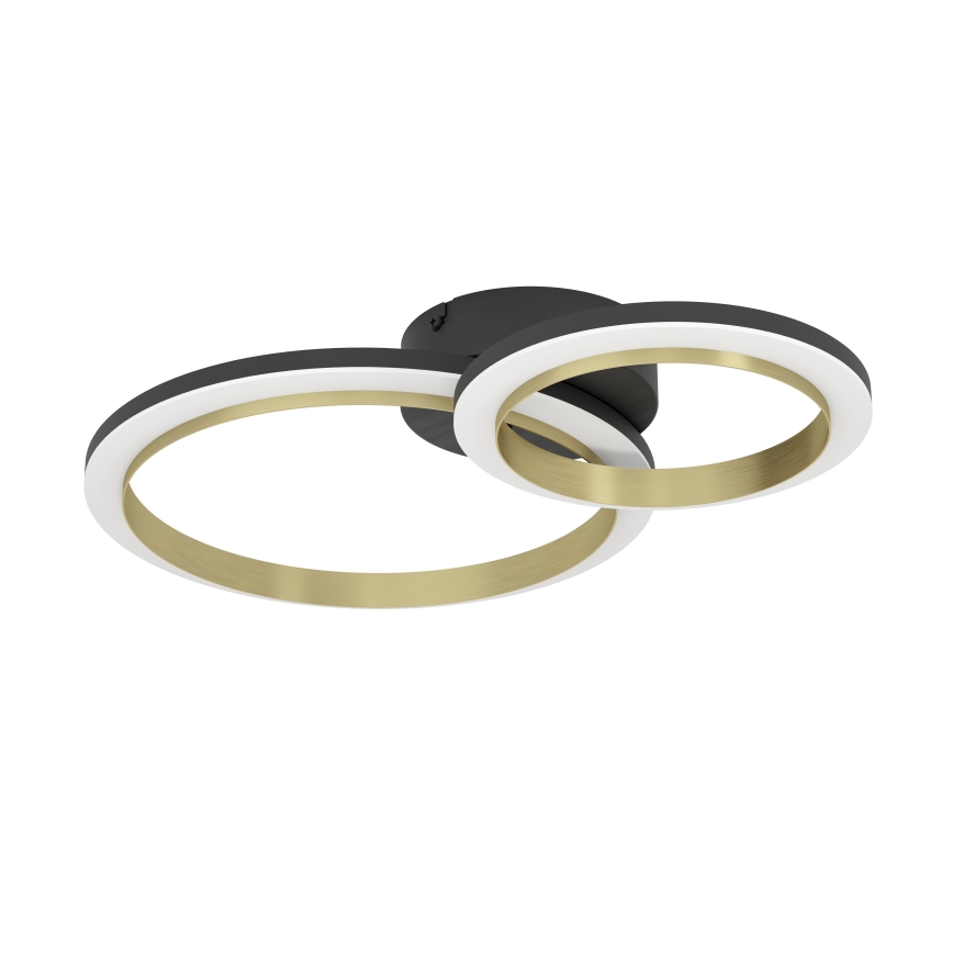 Eglo - LED Dimbar taklampa LED/12W/230V 4000K svart/guld