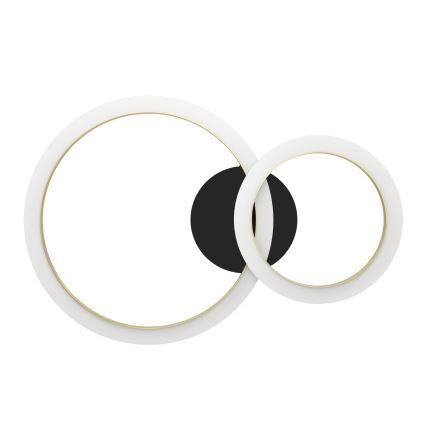 Eglo - LED Dimbar taklampa LED/12W/230V 4000K svart/guld