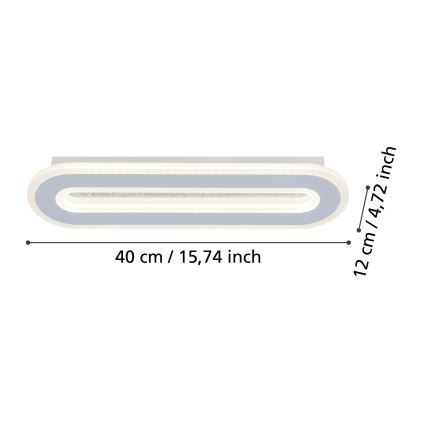 Eglo - LED väggbelysning LED/12W/230V 4000K vit
