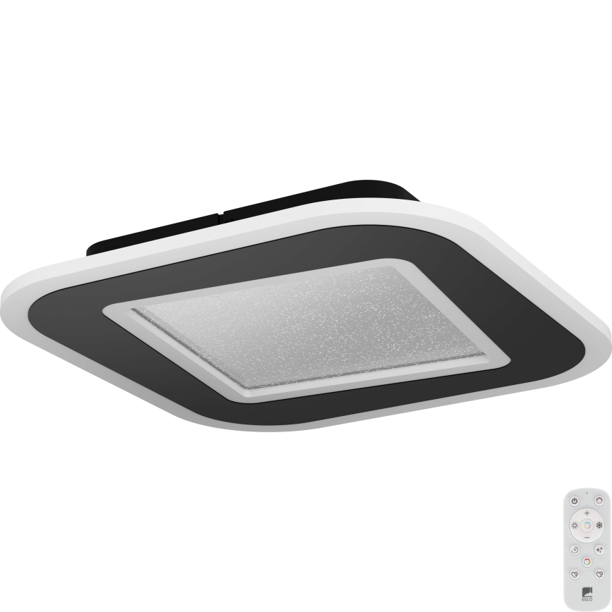 Eglo - LED Dimbar taklampa LED/20W/230V 2700-6500K svart + fjärrkontroll