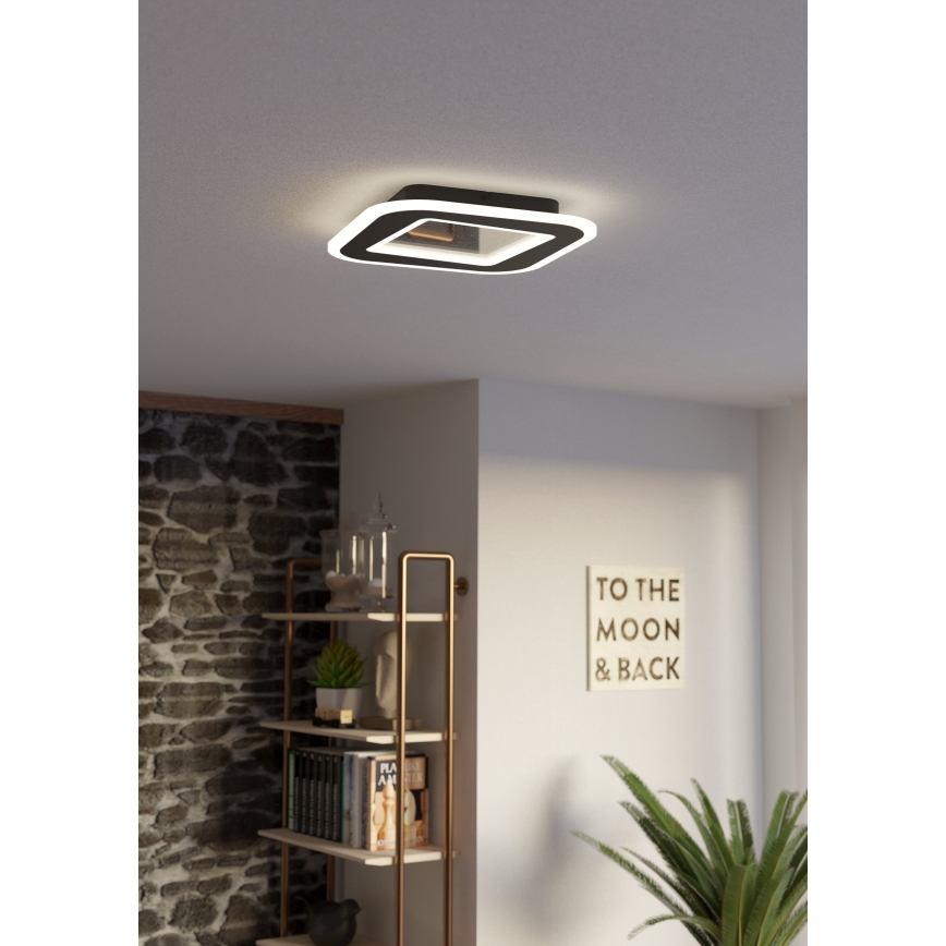 Eglo - LED Dimbar taklampa LED/20W/230V 2700-6500K svart + fjärrkontroll