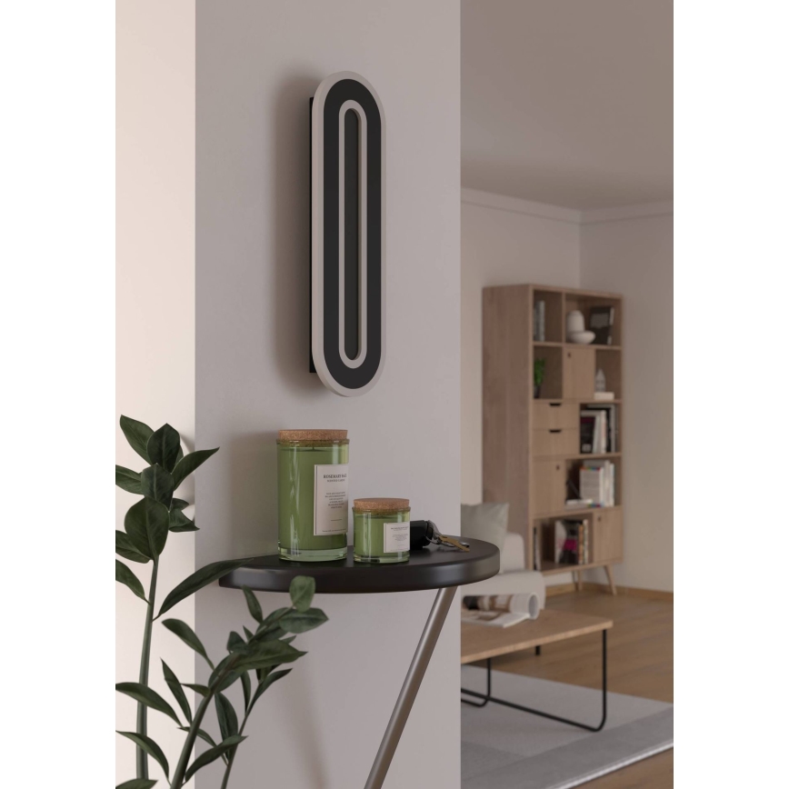 Eglo - LED väggbelysning LED/12W/230V 4000K svart