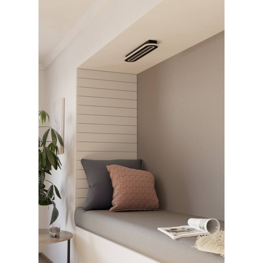 Eglo - LED Dimbar taklampa LED/20W/230V 2700-6500K svart + fjärrkontroll