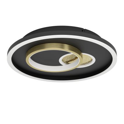 Eglo - LED taklampa 1xLED/14W/230V + 1xLED/8,5W diameter 38 cm svart/guld
