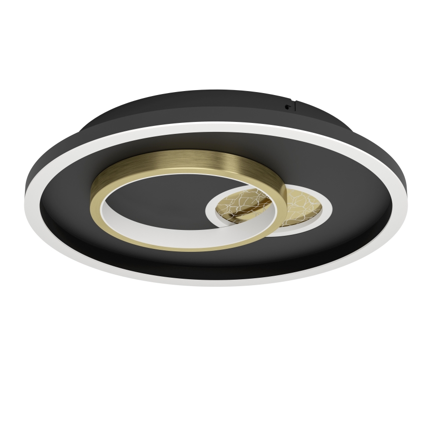 Eglo - LED taklampa 1xLED/14W/230V + 1xLED/8,5W diameter 38 cm svart/guld