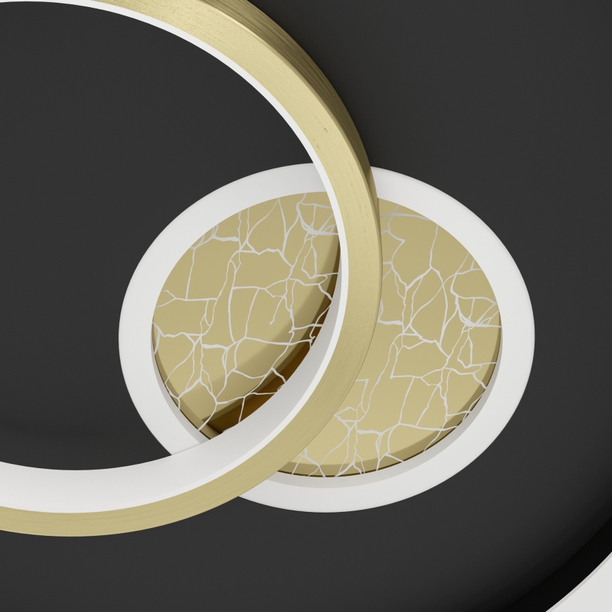 Eglo - LED taklampa 1xLED/14W/230V + 1xLED/8,5W diameter 38 cm svart/guld