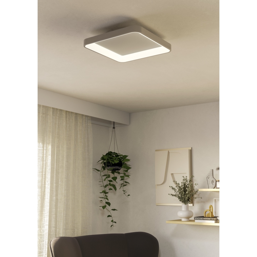 Eglo - LED Dimbar taklampa LORETELLO LED/12W/230V vit + fjärrkontroll