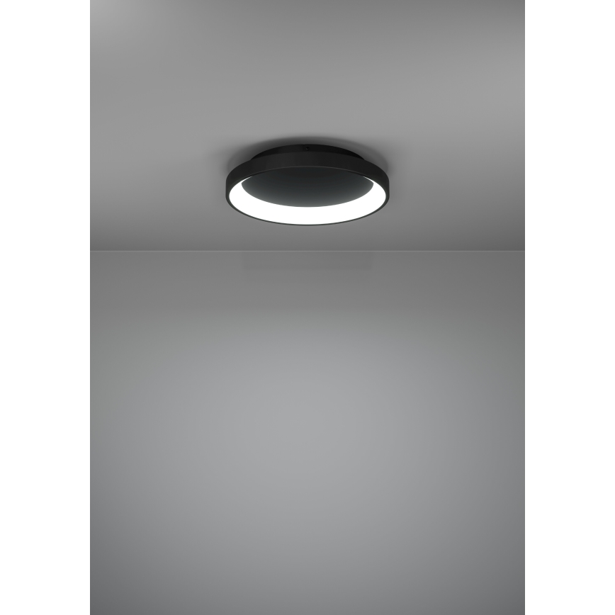 Eglo - LED Dimbar taklampa LED/12W/230V 2700-6500K svart + fjärrkontroll