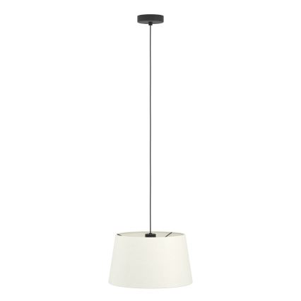 Eglo - Ljuskrona med textilsladd 1xE27/60W/230V vit