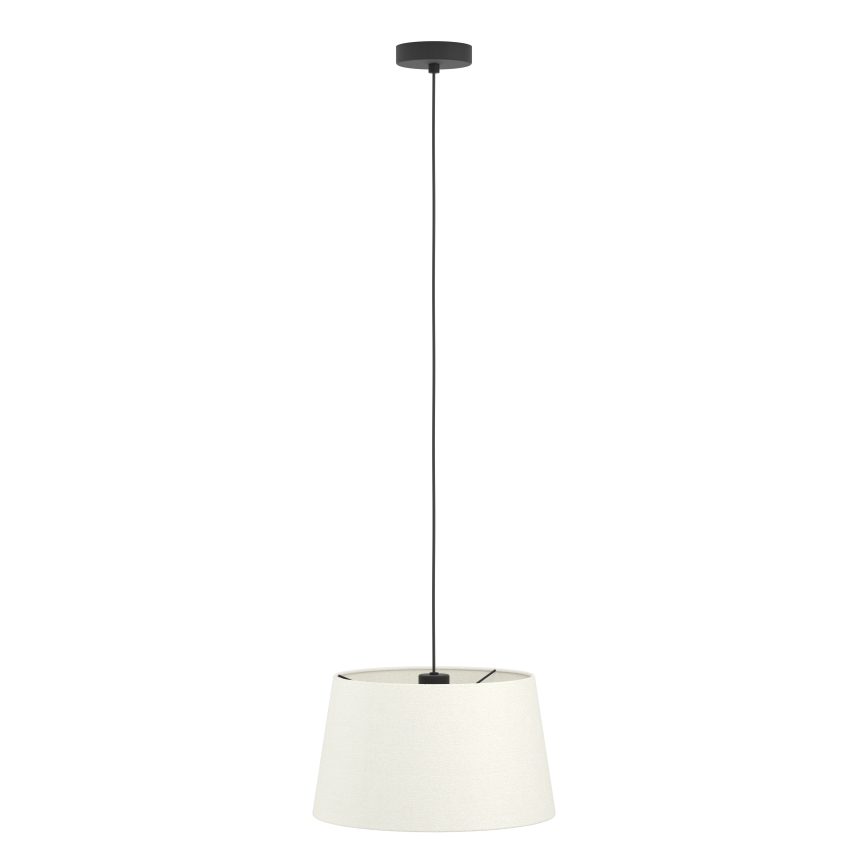 Eglo - Ljuskrona med textilsladd 1xE27/60W/230V vit